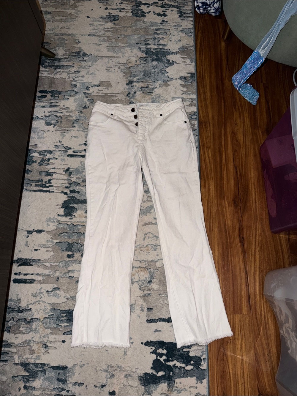 O'Neill White Cropped Ankle Jeans